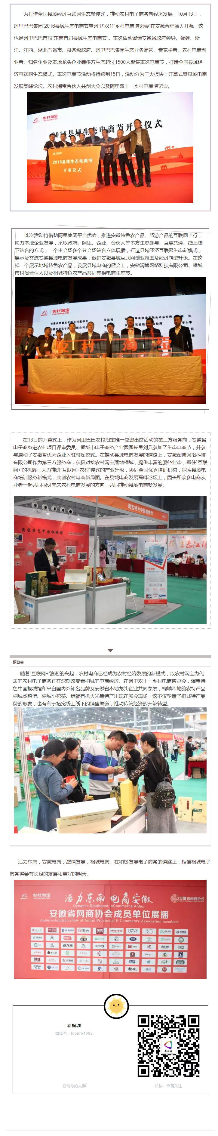 2016年縣域生態(tài)電商節(jié)——百尺竿頭，更進(jìn)一步，桐城電商，再創(chuàng)輝煌